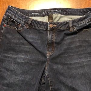 Lane Bryant denim Bermuda shorts